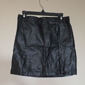 Black Leather Skirt